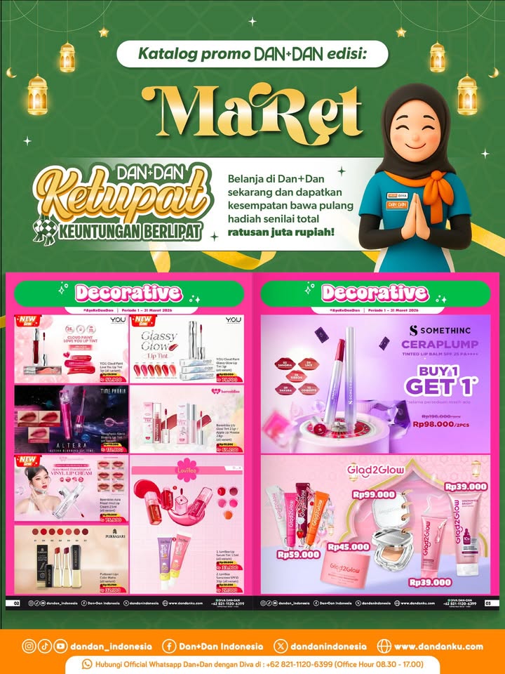 Masih dalam suasana bulan suci Ramadan, Dan Dan punya banyak promo spesial buat kamu yang mau menyambut hari Lebaran ...