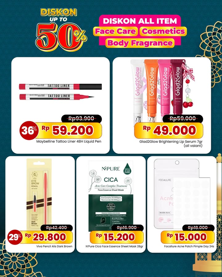 Hari Raya makin deket, yuk siap siap belanja kebutuhan beauty di Dan Dan Ada promo OPOR Obral Promo Ramadan , dengan di...