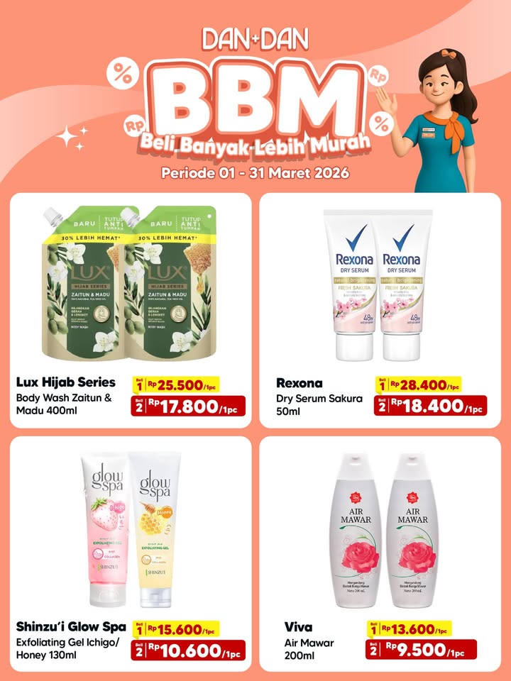 Makin banyak beli, makin hemat harganya Berlaku di semua gerai Dan Dan, jangan lupa mampir DanDanIndonesia DanDa...