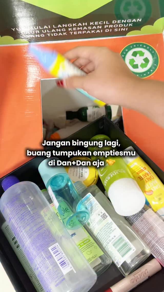 Bikin empties jadi ada harganya lagi yuk Caranya cukup mampir ke Dan Dan terdekat, buang empties di stasiun daur ulan...