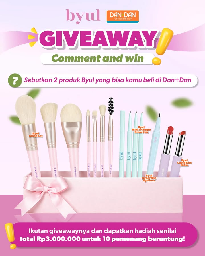 GIVEAWAY Spesial Ramadan Yuk ikutan dan menangin hadiah senilai total Rp3.000.000 dari byul