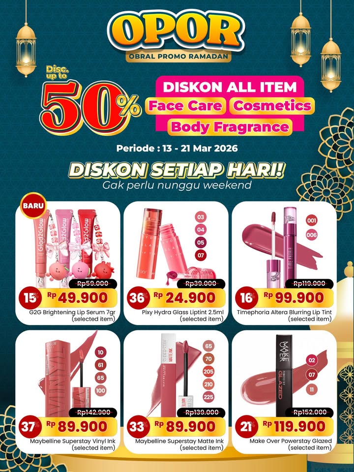 OPOR belum selesai Kalau kemarin masih kurang, nih ada lagi tambahan promo biar belanja makin puas