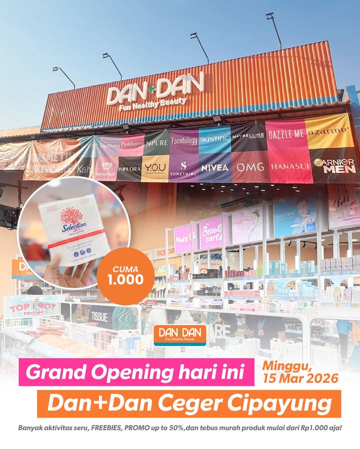 Grand Opening Dan Dan hari ini Warga sekitar Ceger Cipayung mari merapat, banyak hadiah langsung dan aktivitas seru bua...