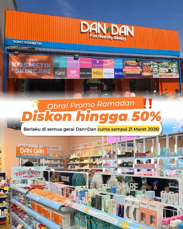 Masih ada kesempatan buat belanja di Dan Dan dengan harga diskon sampai 50 Promo berlaku di semua toko Dan Dan Cek ...