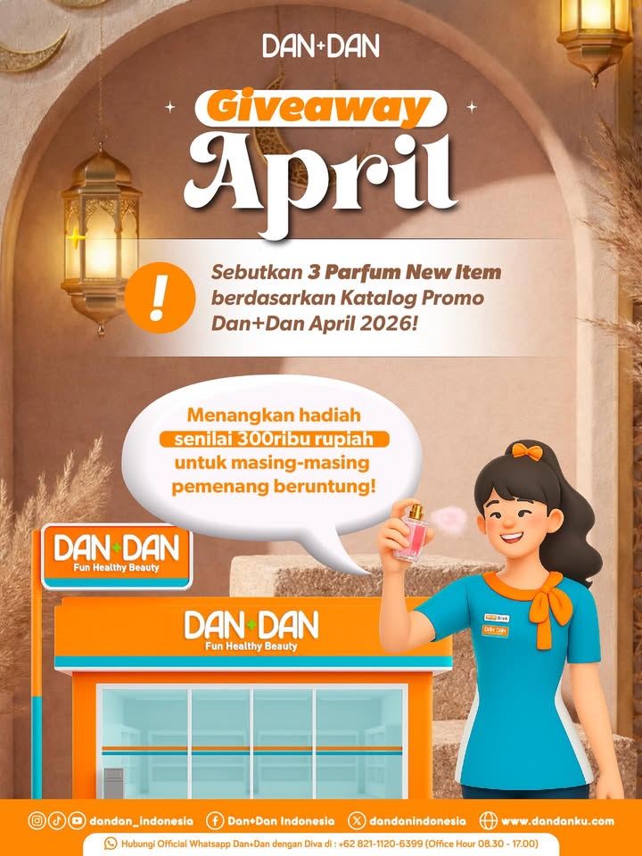 GIVEAWAY ALERT Sambil cek promo promo bulan ini, yuk ikutan giveaway Hadiahnya hampers produk dari Dan Dan senila...