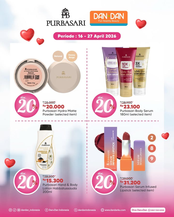 Produk yang dipake Davina Karamoy fajjarsadboy waktu syuting Purbasarimakeup