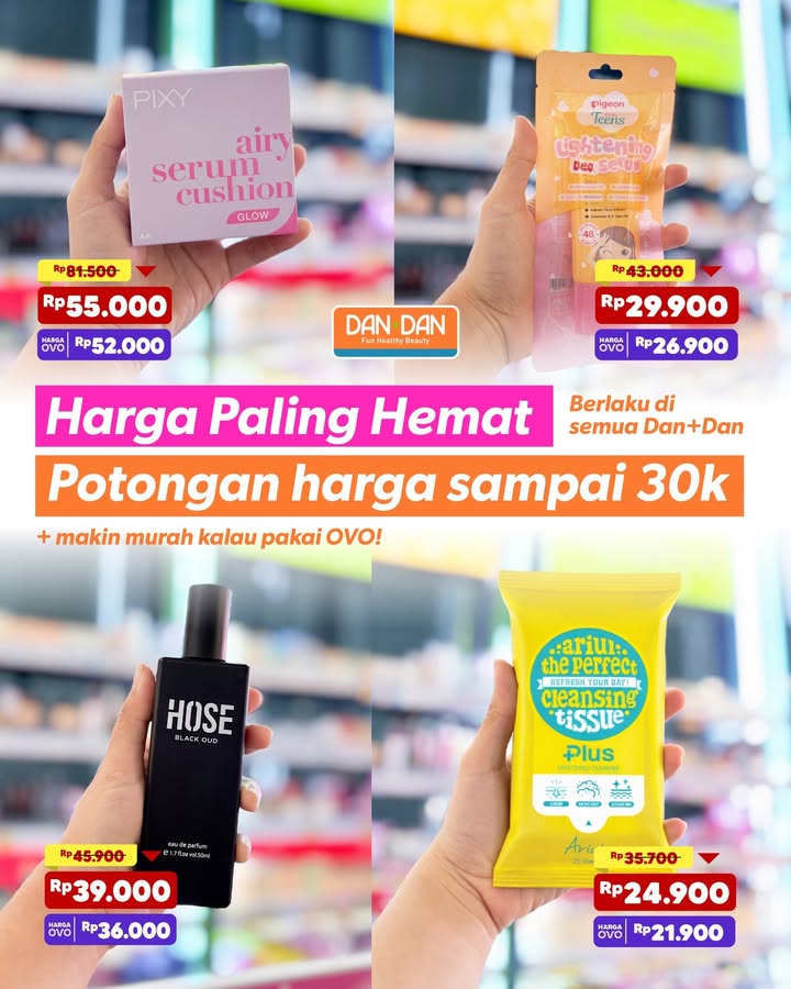 Harga Paling Hemat HPH promo sampai 30 untuk produk produk pilihan, berlaku di seluruh gerai Dan Dan Swipe untuk cek pro...