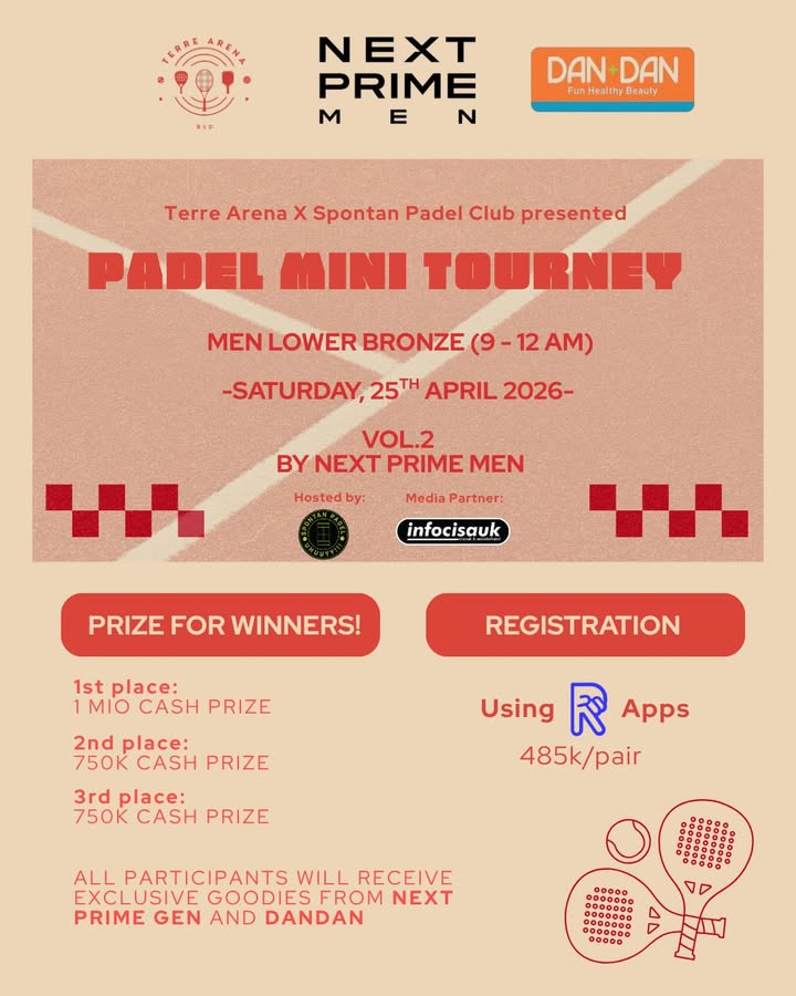 Game on Padel Mini Tourney Vol.2 is back at terre.arena nextprime