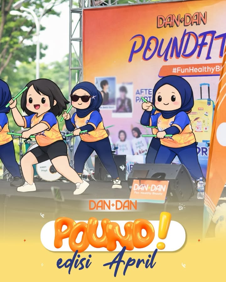 Yang pengen olahraga tapi maunya rame rame POUNDFIT bareng Dan Dan jawabannya Gerak bareng, sehat bareng,...