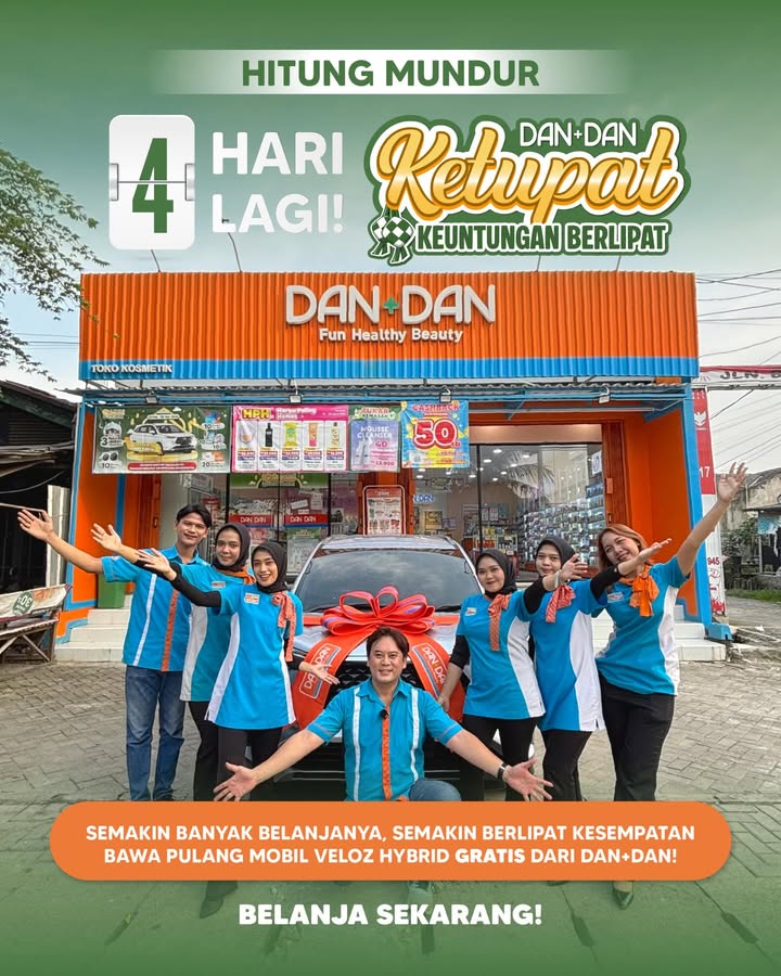 4 HARI LAGI Tim DAN DAN udah siap, mobilnya juga udah dipasangin pita cantik Sekarang tinggal nunggu siapa ya...