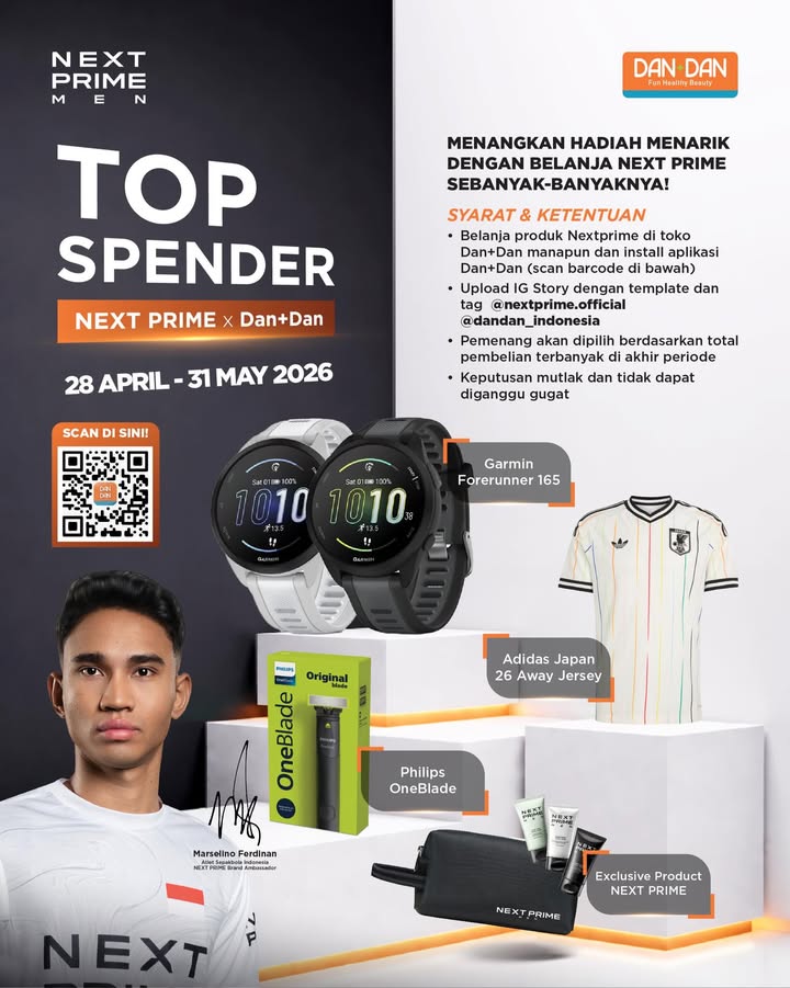 Belanja Nextprime di Dan Dan kesempatan menang hadiah jutaan rupiah Di program Top Spender kali ini, kamu bisa bawa...