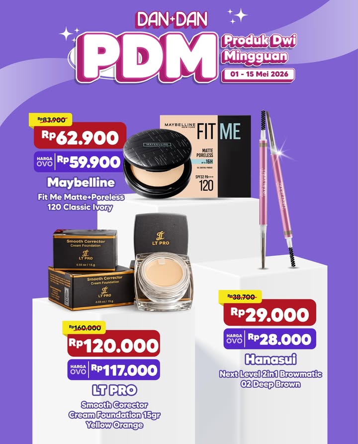 Udah cek promo DAN DAN bulan ini belum Diskonnya sampai 35 plus bonus harga lebih murah lagi kalau bayar pakai OVO...