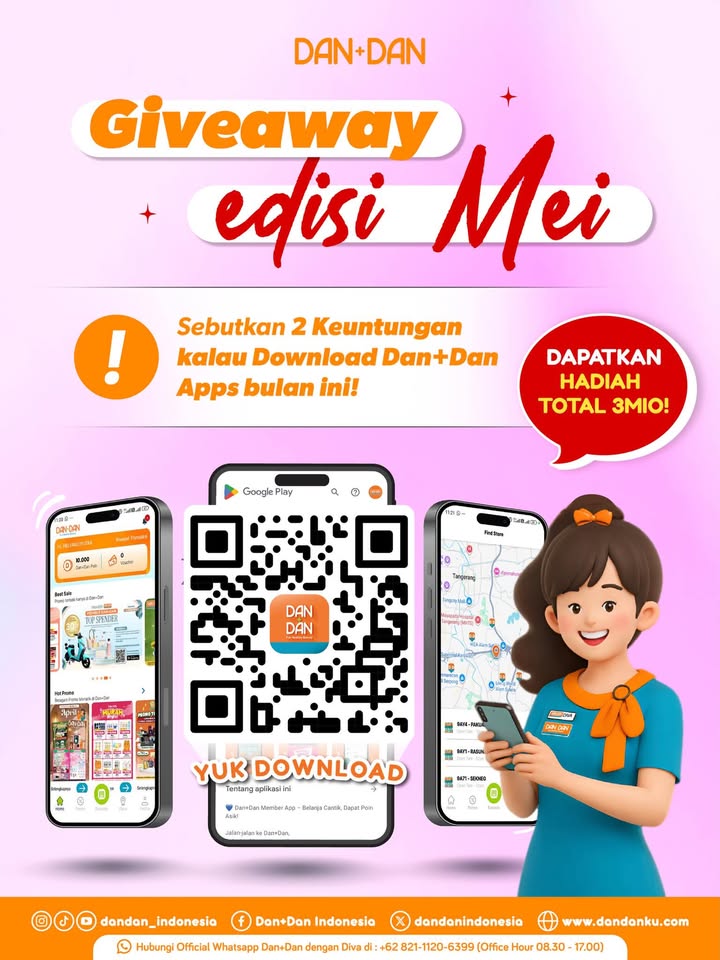 GIVEAWAY ALERT Pas banget nih, launching Dan Dan apps ketemu Double Date 5