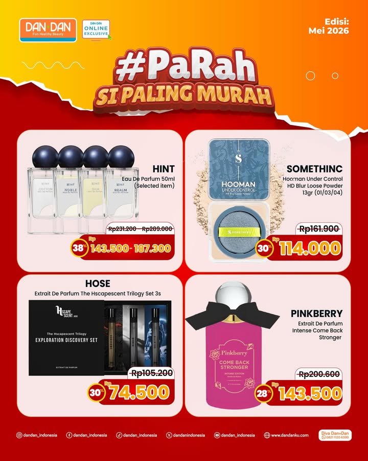  Online Exclusive PaRah si paling murah edisi Mei double date is here Swipe left untuk cek promo selengkapnya atau kl...