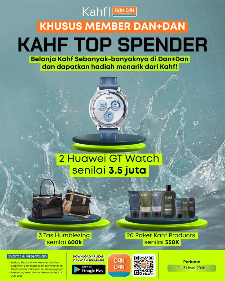 Siapa yang belanja paling banyak, dia yang menang Khusus Member Dan Dan, belanja produk kahfeveryday sebanyak banyaknya da...