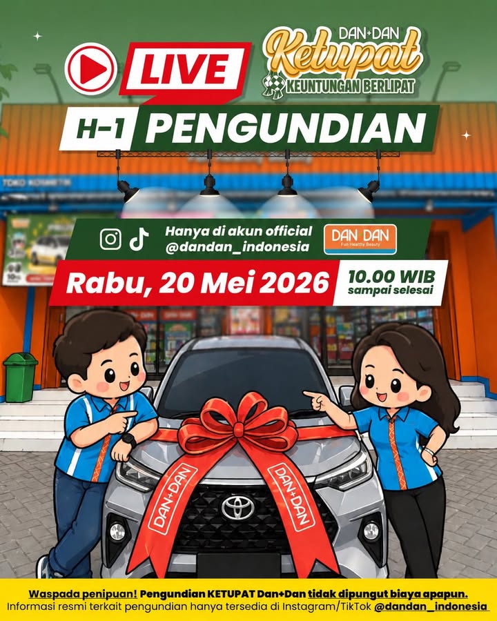 BESOK PENGUNDIAN LIVE Satu hari lagi menuju momen yang kalian tunggu tunggu Hadiahnya sudah siap Pesertanya sud...