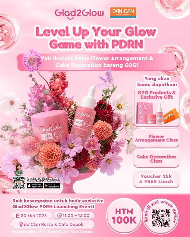 Level Up Your Glow Game with glad2glow PDRN Glad2Glow x Dan Dan mengadakan exclusive launching event produk PDRN seka...