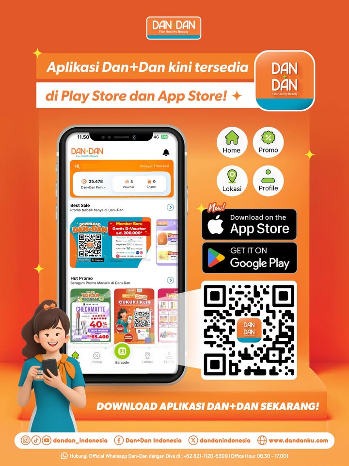 Belanja cantik, dompet tetap aman Bisa banget Yuk, download aplikasi Dan Dan sekarang dan langsung dapatkan Voucher ...