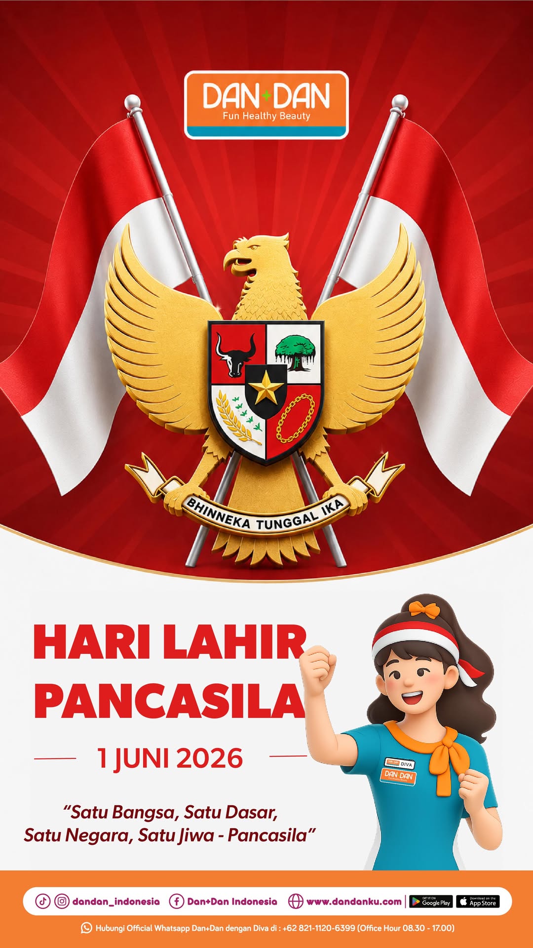  Selamat Hari Lahir Pancasila Berbeda beda, tetap satu tujuan