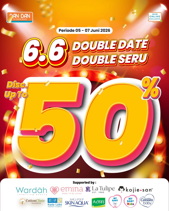  online exclusive Double date, double seru, double hemat Promo 6