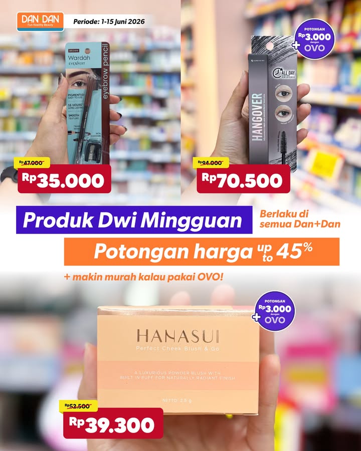 Hemat cantik awal bulan Potongan harga up to 45 dan makin hemat kalau bayar ovo id Buruan, berlaku 1 15 Juni 2...