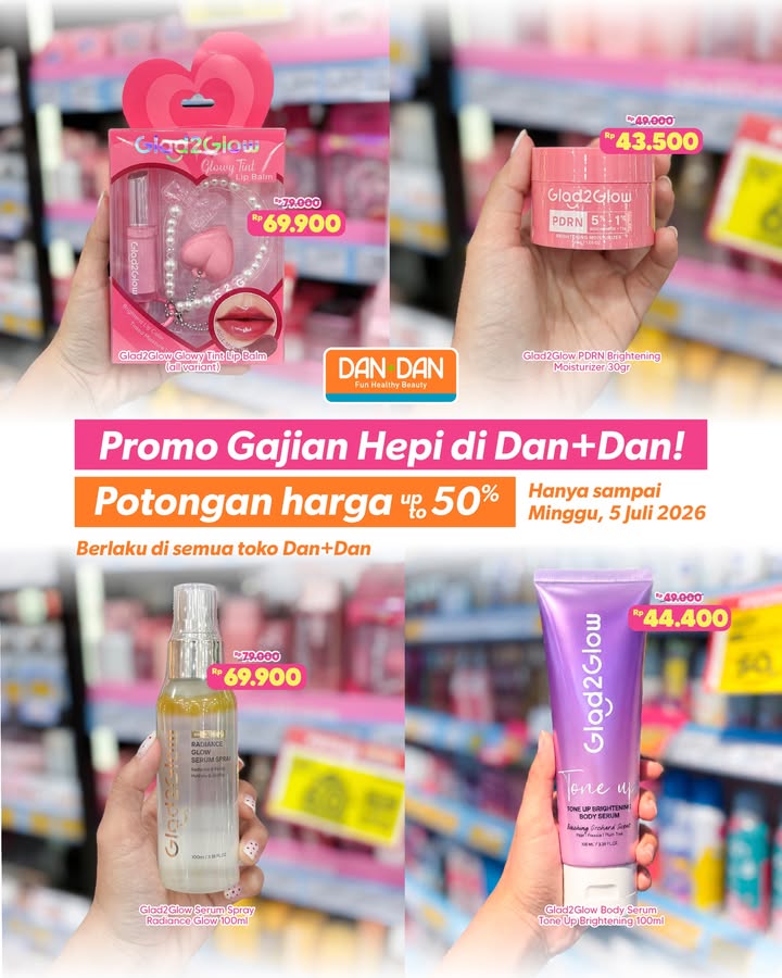 Gajian udah cair, waktunya self reward Promo Gajian Hepi diskon sampai 40 udah siap diserbuuu Plus ada potongan harga...