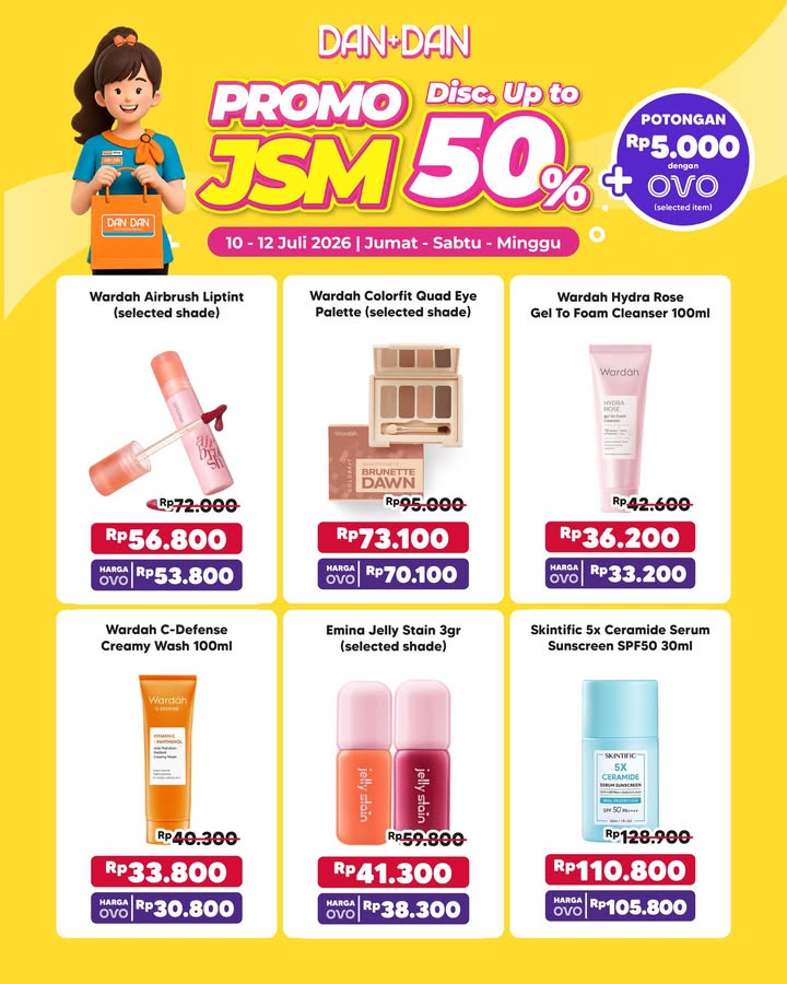 Harga khusus weekend Promo JSM Jumat Sabtu Minggu dengan diskon sampai 50 di semua toko Dan Dan ayokeDanDan ...