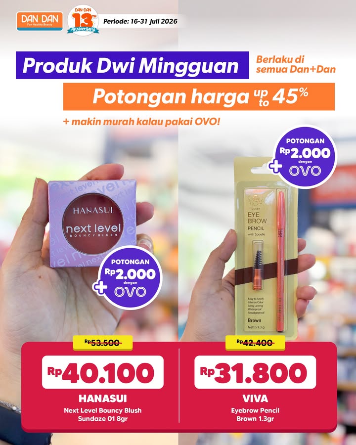 Minggu ini banyak potongan harga di semua toko Dan Dan spesial buat kamu Cek selengkapnya, swipe left AyokeDanDan DanDan...