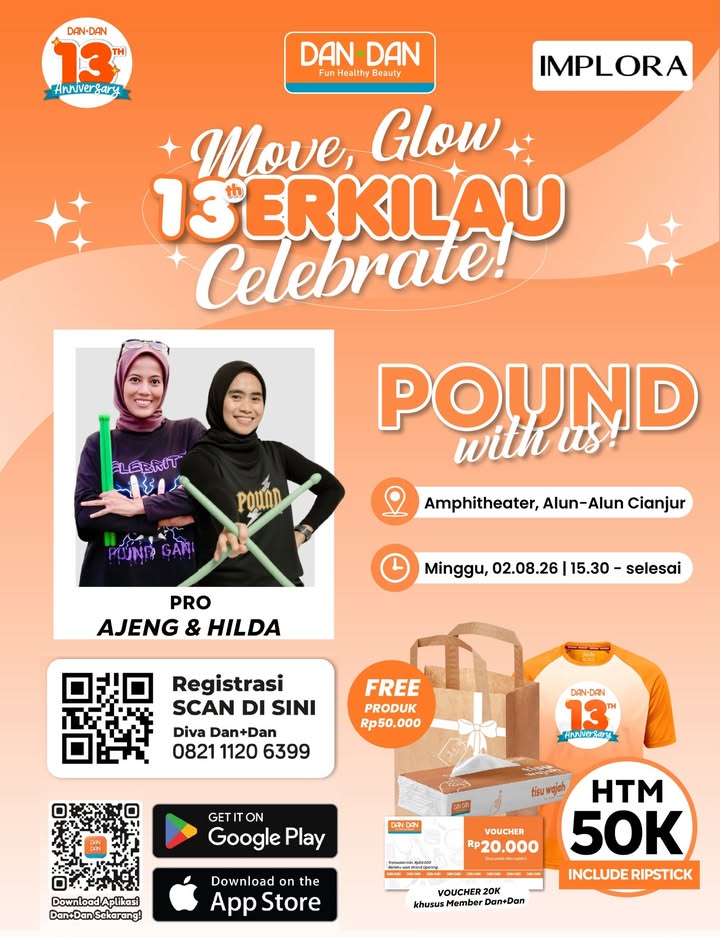 Move, Glow, Berkilau Dan Dan 13th Anniversary Celebration Yuk rayakan 13 tahun Anniversary Dan Dan bareng baren...