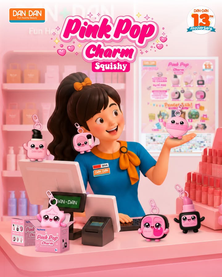 Kenalan sama 6 karakter PINK POP CHARM Dan Dan yuk Ada 6 karakter super gemesin yang siap nemenin belanja kamu di...