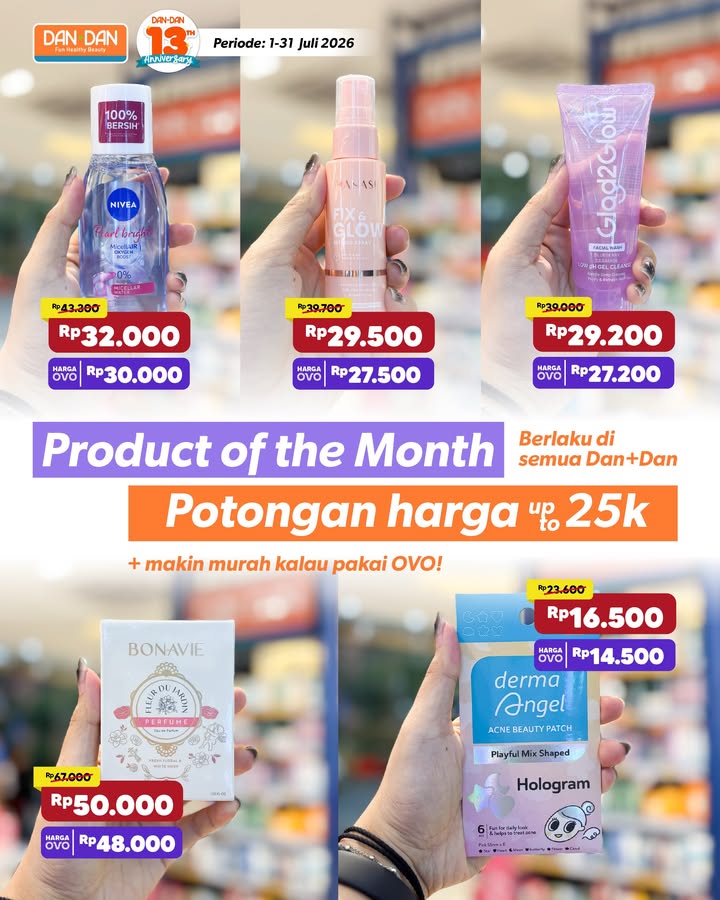 Masih ada kesempatan buat belanja produk produk promo di Dan Dan di minggu terakhir Juli ini Cek selengkapnya, swipe left ...