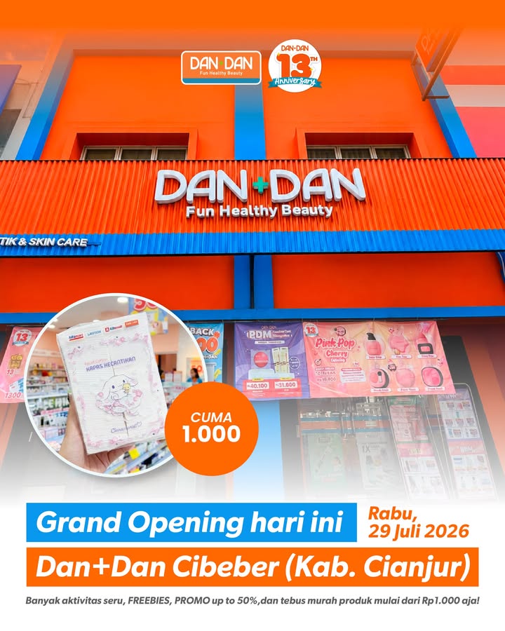 Sampurasun, wargi Cianjur Dan Dan Cibeber dibuka hari ini Yuk siap siap merapat, banyak hadiah langsung dan aktivitas seru...
