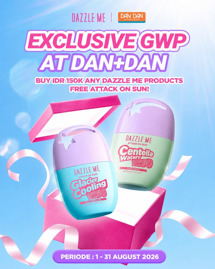 Sun protection gratis Bisa banget Belanja produk Dazzle Me minimal Rp150