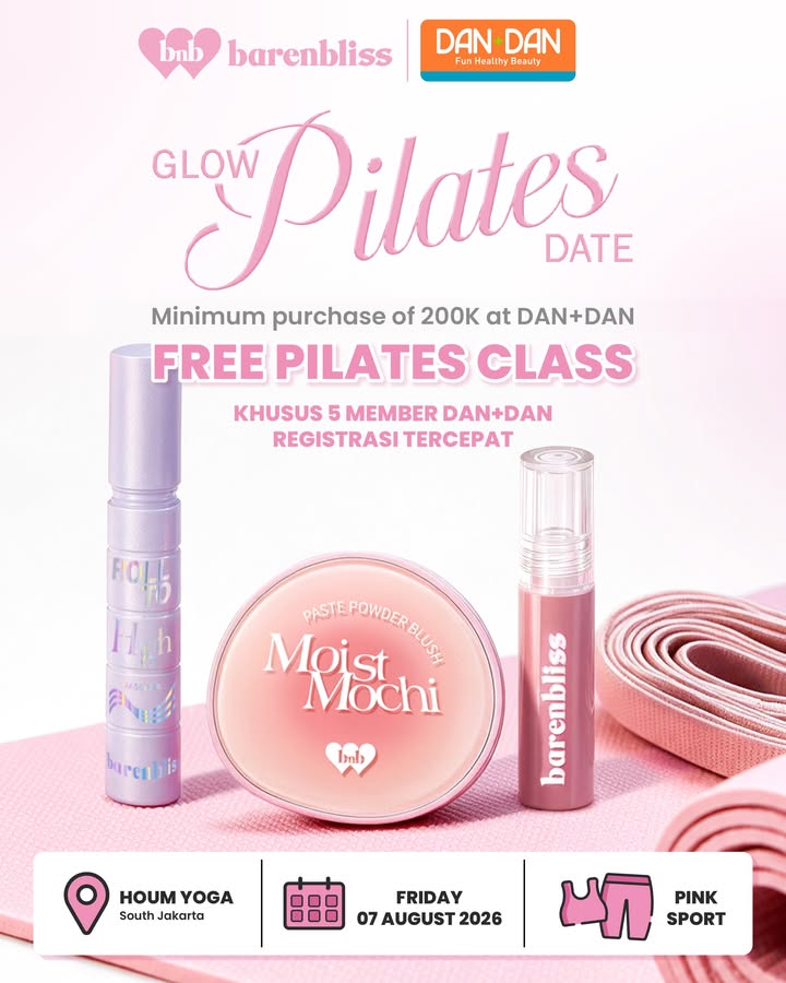 GLOW PILATES DATE IS CALLING Belanja produk barenbliss Indonesia minimum Rp200