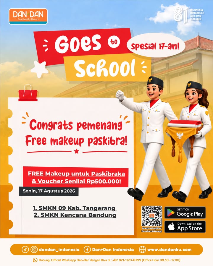 CONGRATS, PEMENANG GOES TO SCHOOL SPESIAL 17 AN Selamat untuk SMKN 09 Kab