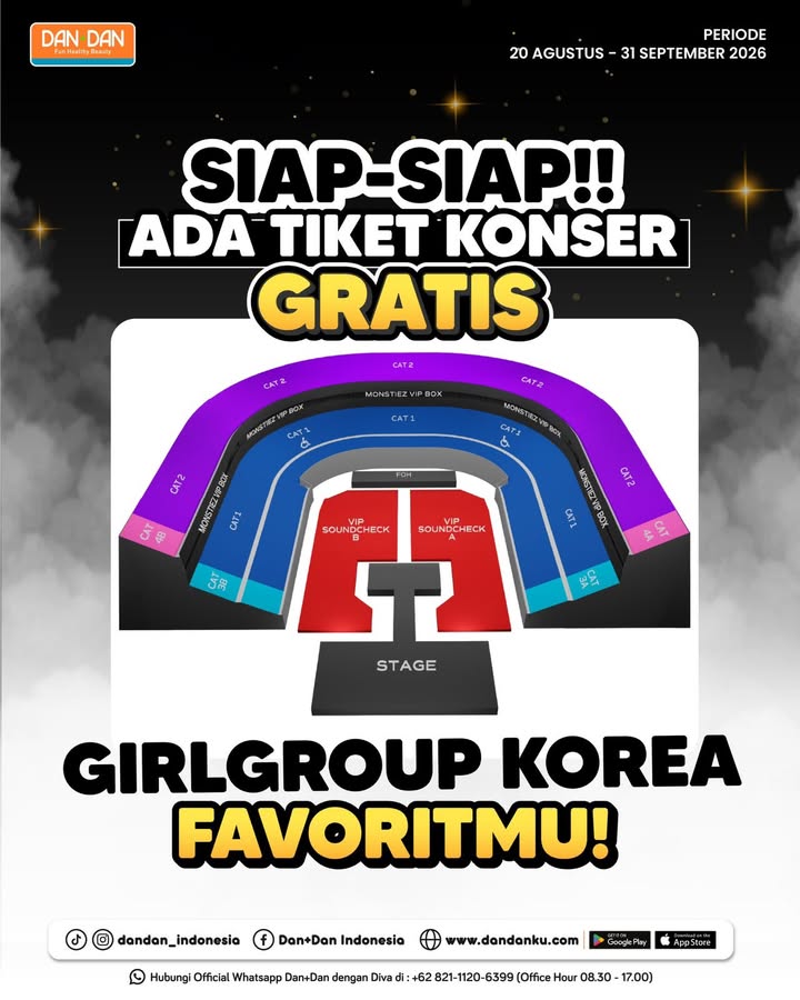 SIAP SIAP, K Popers Ada TIKET KONSER GIRL GROUP KOREA GRATIS buat kamu Cara dapetinnya cukup dengan dow...
