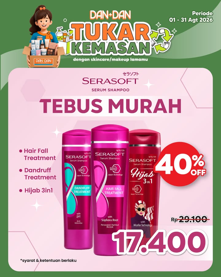 TUKAR KEMASAN LAMA, DAPAT SKINCARE BARU SEKALIGUS SELAMATKAN BUMI Punya kemasan skincare makeup bekas yang menumpuk...