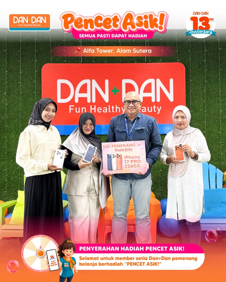 Selamat kepada para pemenang PENCET ASIK Hadiah paket liburan, logam mulia, iPhone 17 Pro 256GB, hingga famil...