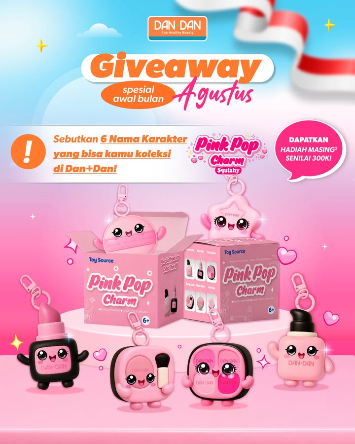  GIVEAWAY ALERT Bulan kemerdekaan Indonesia makin seru, karena ada Giveaway Spesial Awal Agustus buat kamu Hadi...