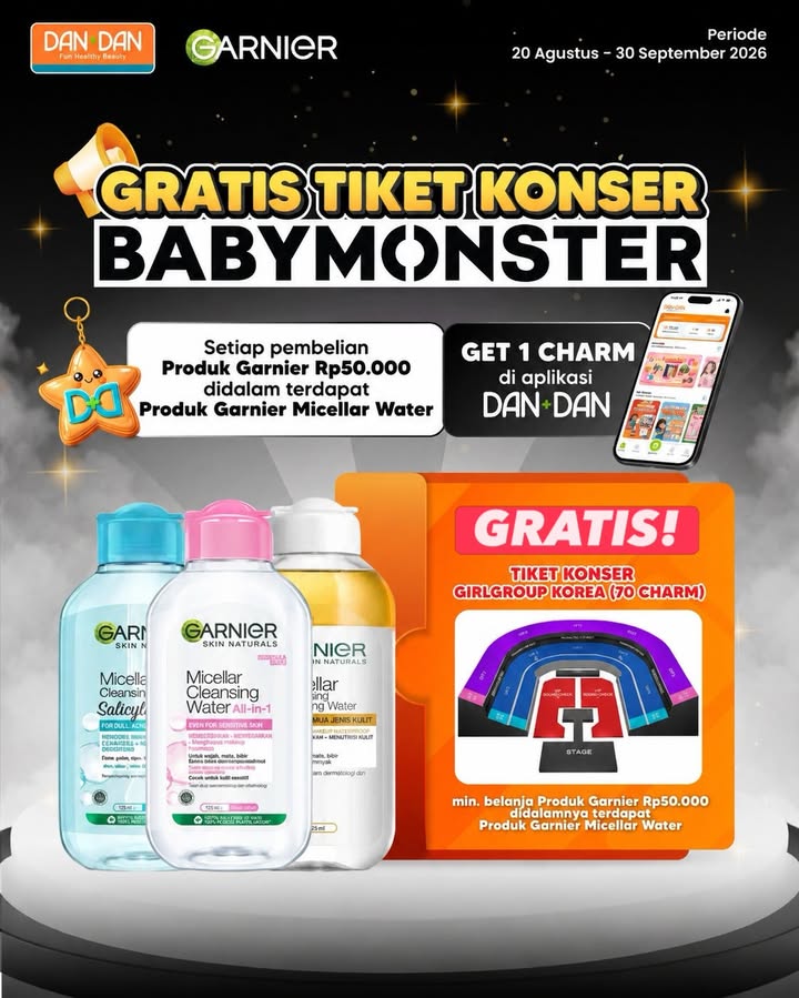  MAU NONTON KONSER BABYMONSTER GRATIS Yuk, belanja GarnierID di DAN DAN dan kumpulkan ...