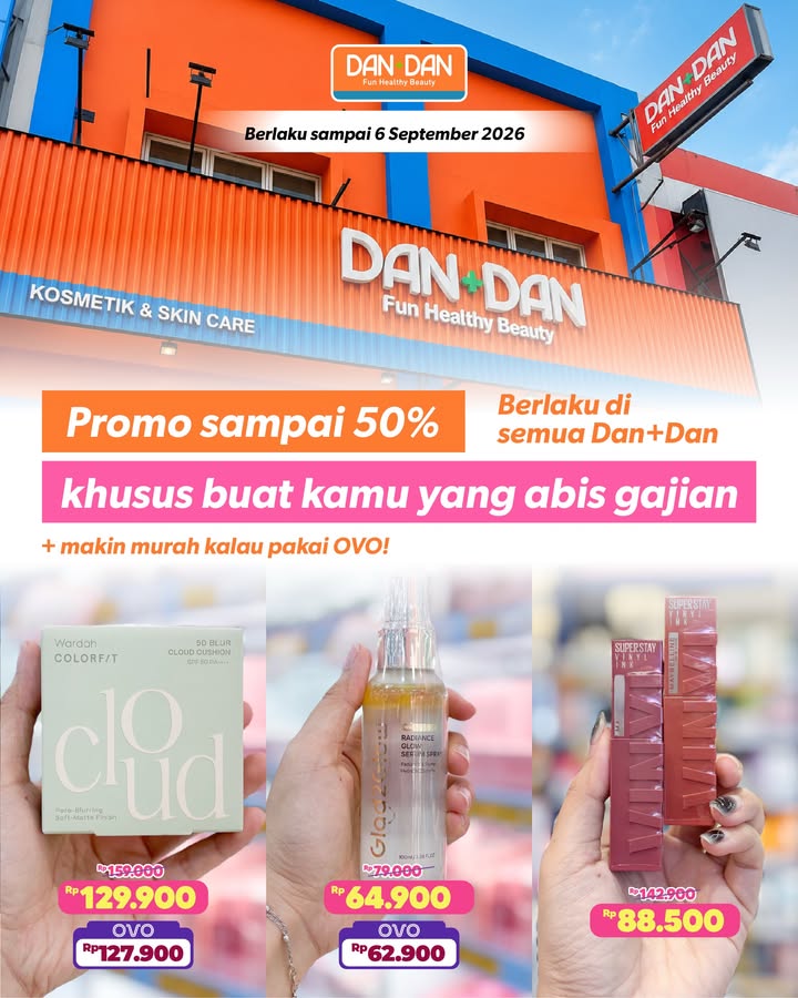 Masih awal bulan, gajian masih ada sisa Waktunya belanja Nikmati Promo Gajian Hepi Dan Dan dengan DISKON samp...