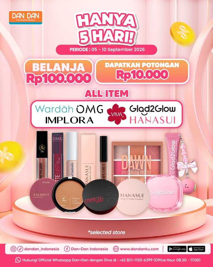 CUMA 5 HARI Jangan Sampai Ketinggalan Belanja Rp100.000 langsung dapat potongan Rp10