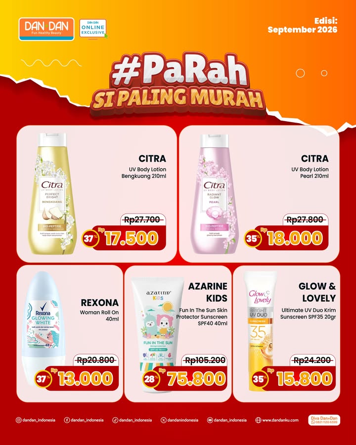  Online Exclusive PaRah si paling murah edisi September is here Swipe left untuk cek promo selengkapnya atau klik lin...