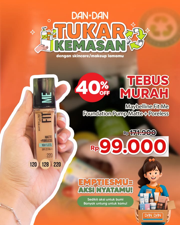 Pokoknya sebelum buang kemasan bekas skincare makeup, ingat Dan Dan dulu ya Buang empties skincare makeup lama...