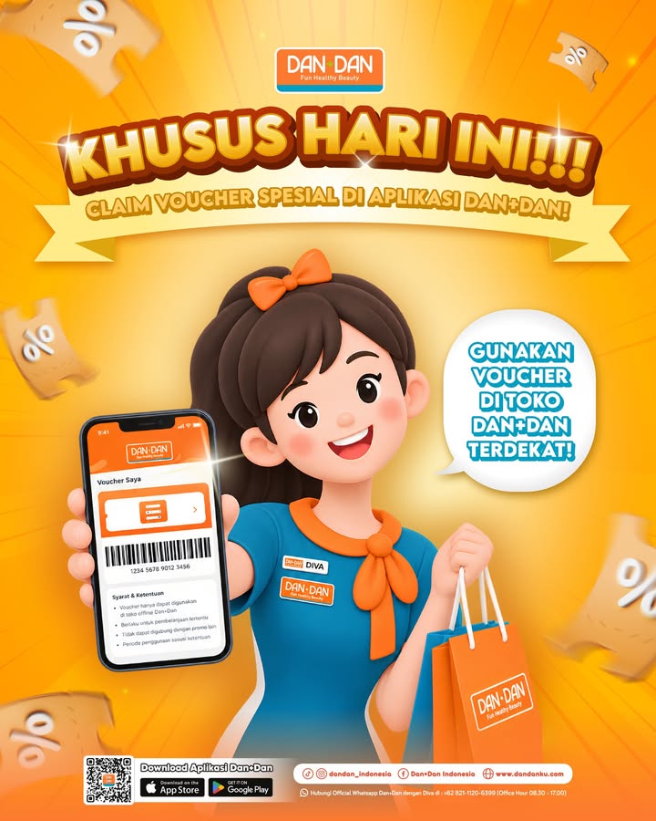 KHUSUS HARI INI Siapa yang udah download aplikasi Dan Dan tapi belum cek Voucher Yuk buruan claim voucher spesi...