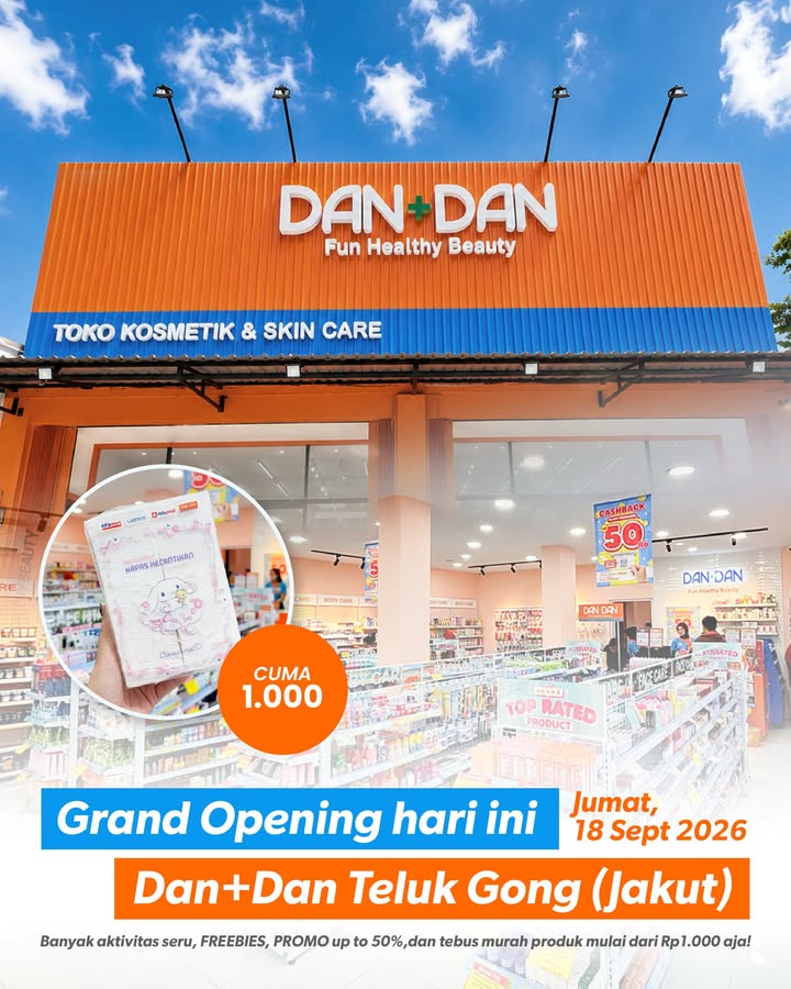 Hai Warga Jakut, Dan Dan Teluk Gong resmi dibuka hari ini Yuk merapat, banyak hadiah langsung dan aktivitas seru buat kamu ...