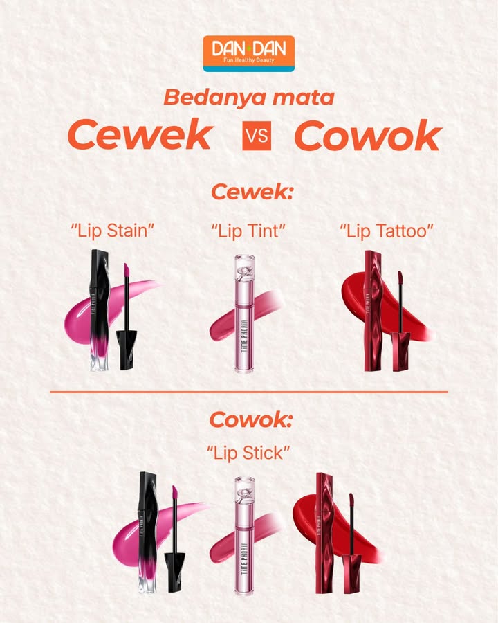  semua yg buat warnain bibir disebut lipstick AyokeDanDan DanDanIndonesia