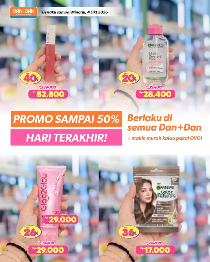Hari terakhir promo GAJIAN HEPI Jangan sampe nyesel karena ketinggalan promonya ya AyokeDanDan DanDanIndonesia