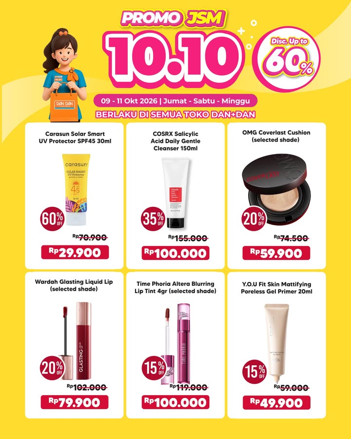 Weekend Double Date banyak promooooo Yuk mampir ke Dan Dan terdekat dan dapetin promonya cuma sampai Minggu, 11 Oktober...