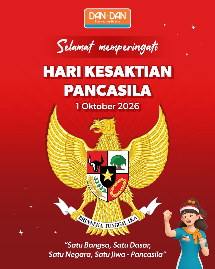 Hari ini, 1 Oktober 2026, kita mengenang dan menguatkan kembali Pancasila sebagai dasar negara dan pemersatu bangsa